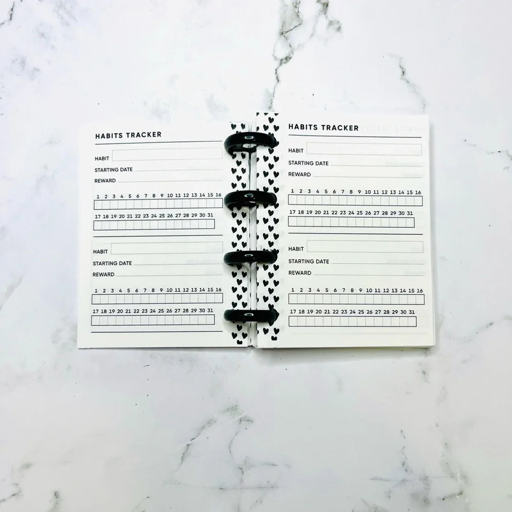 Planner micro size tropical plants floral stickers 12 months
